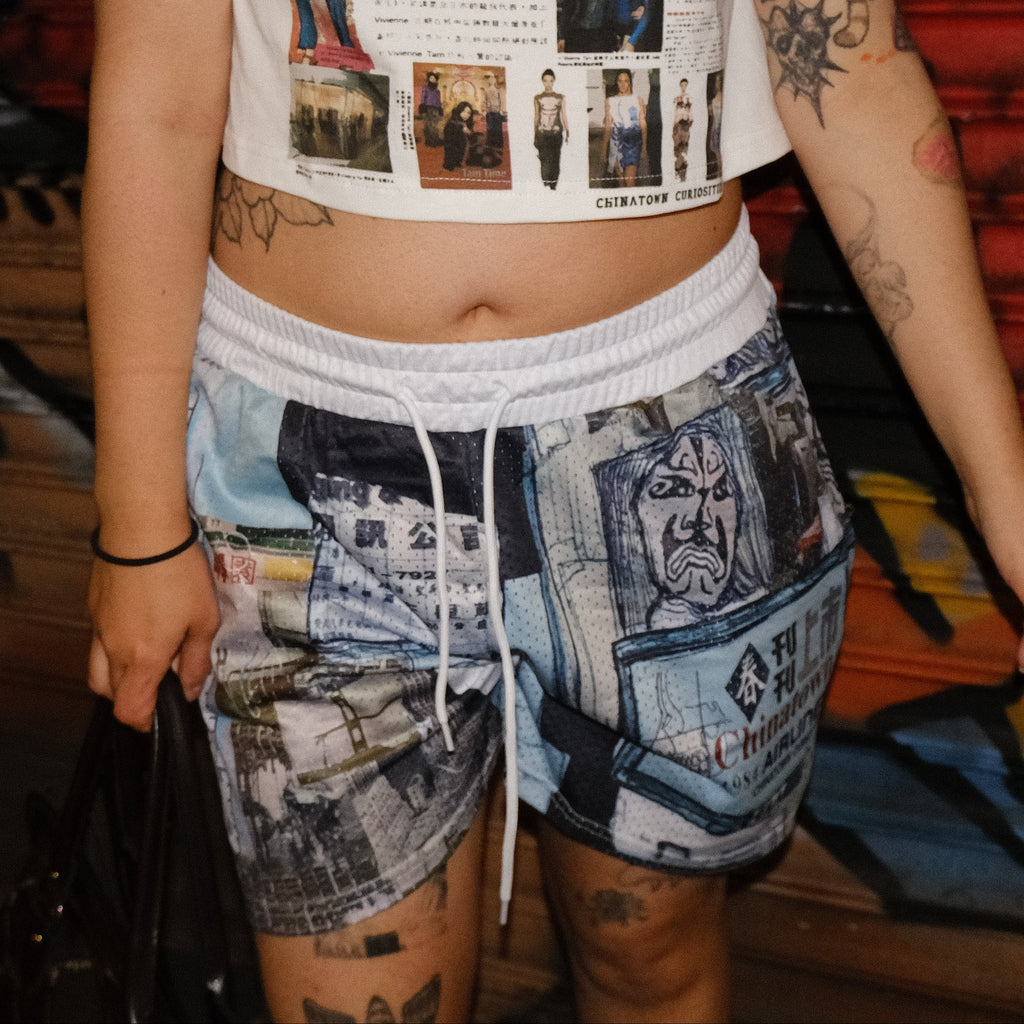 Chinatown Airlines Graphic Shorts