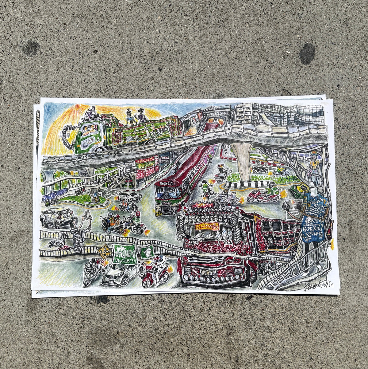 Bangkok Cityscape 11x17" print