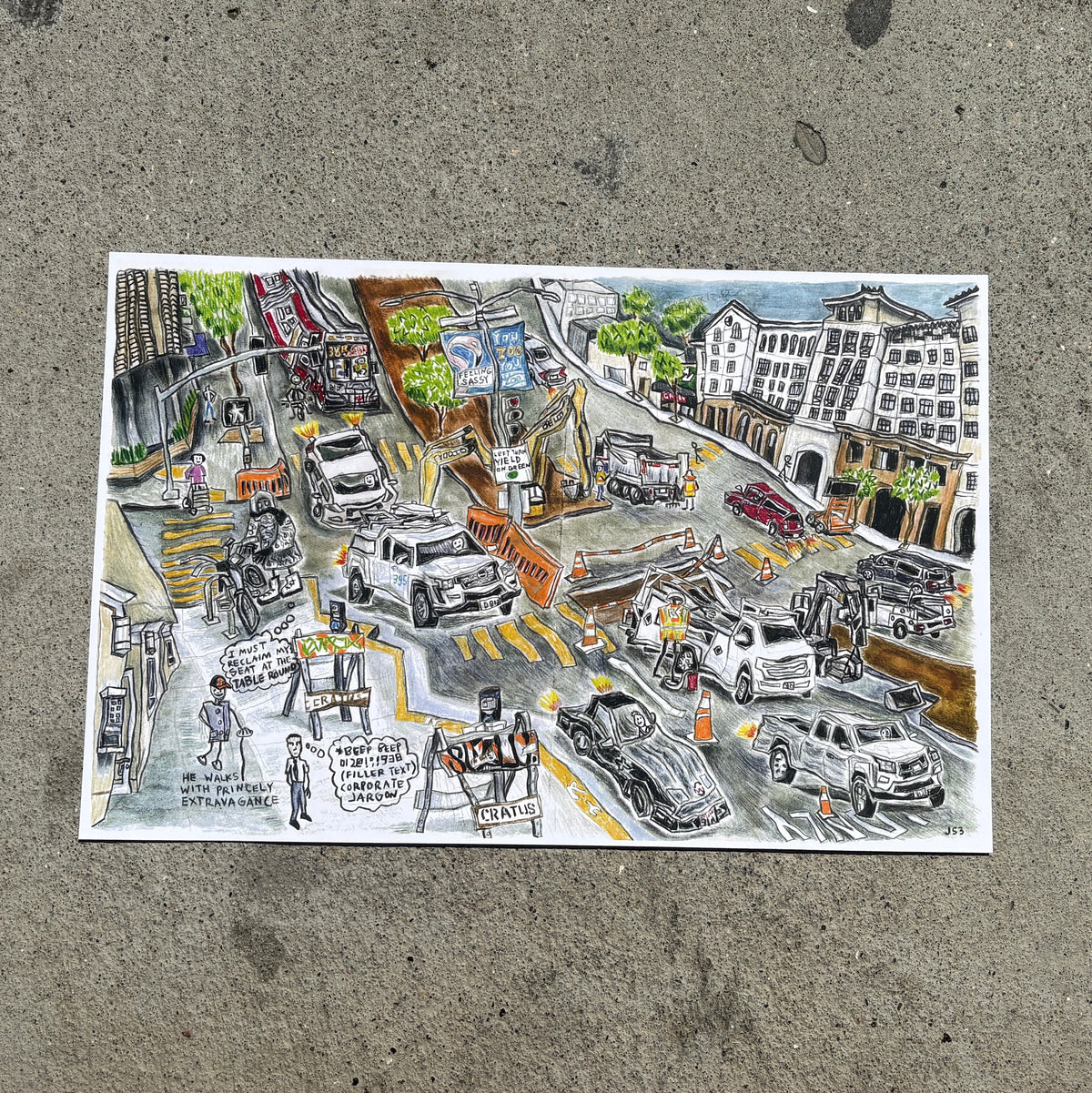 Geary Blvd 11 x 17" print
