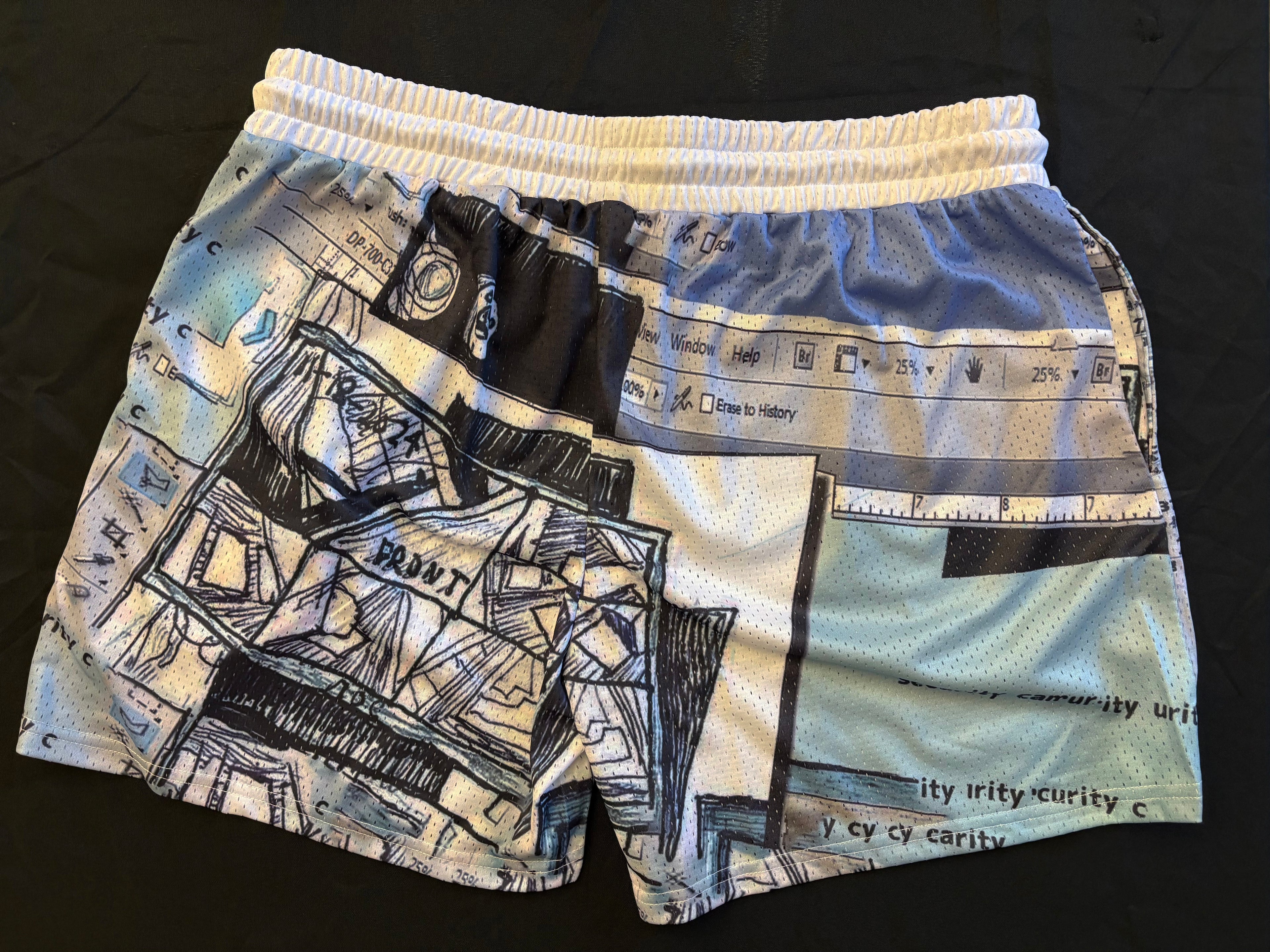 Chinatown Airlines Graphic Shorts