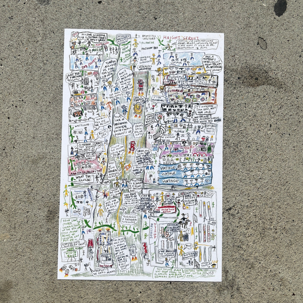 Haight Street 11 x 17 Art Print