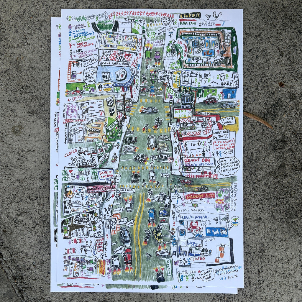 Clement Street 12 x 18" Art Print