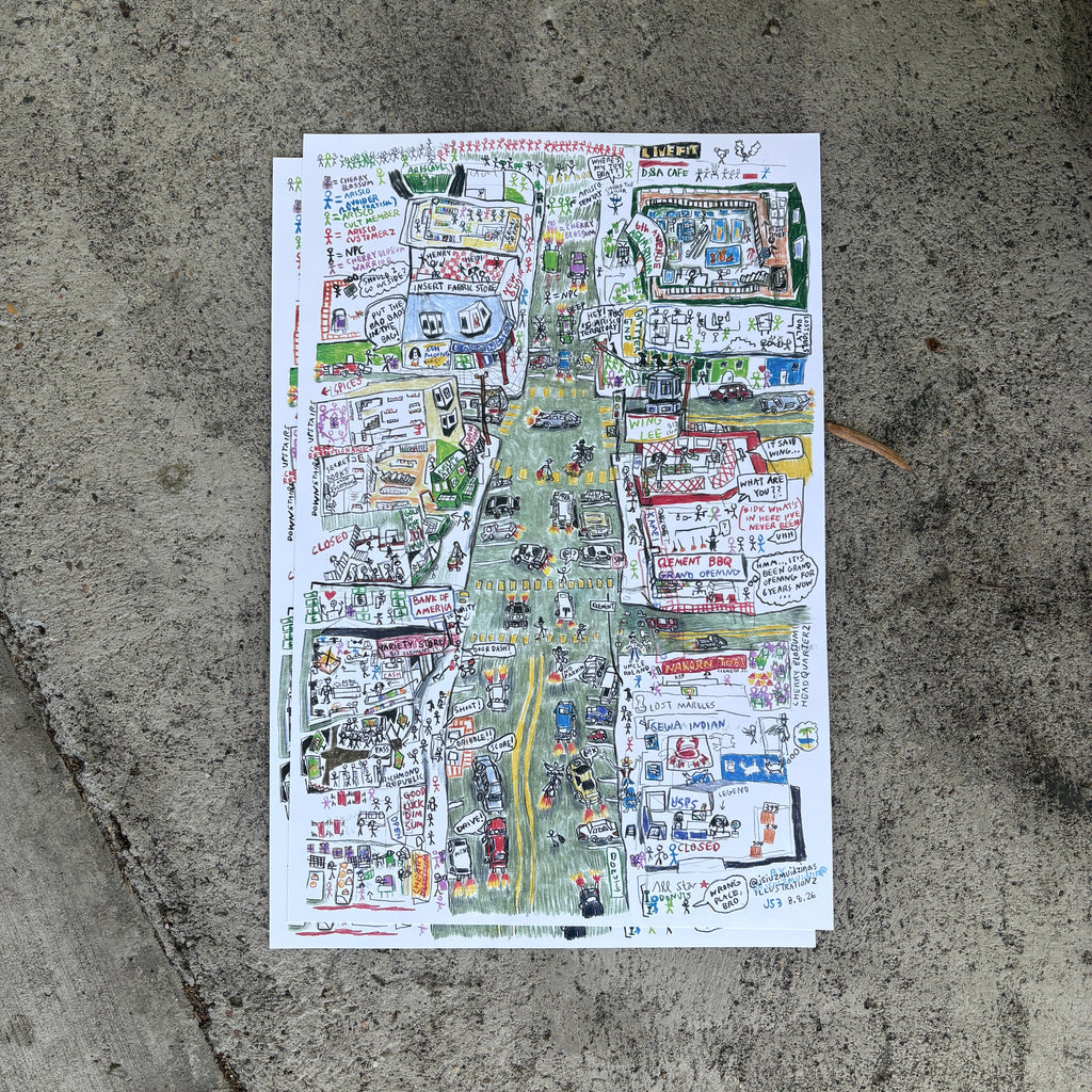 Clement Street 12 x 18" Art Print