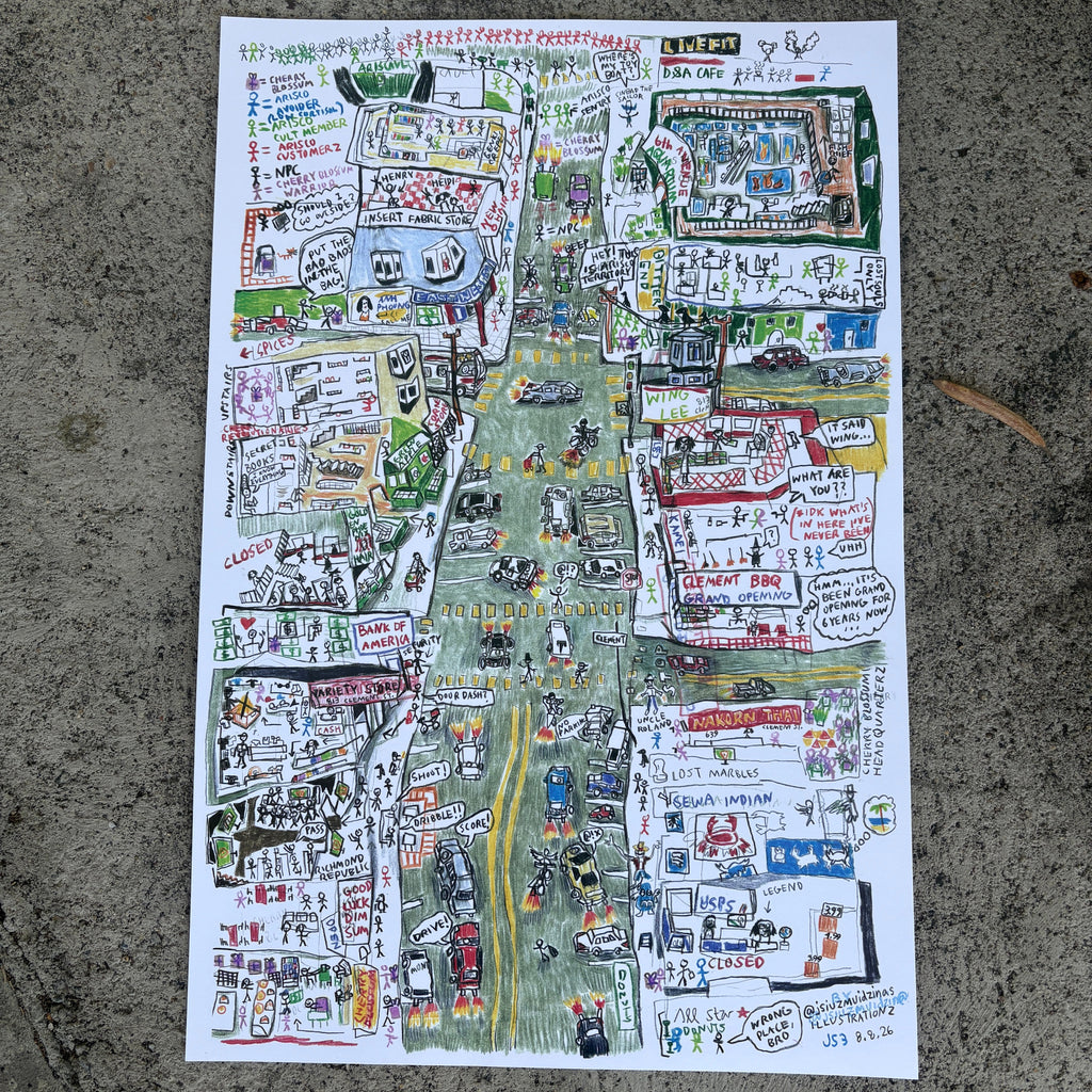 Clement Street 12 x 18" Art Print
