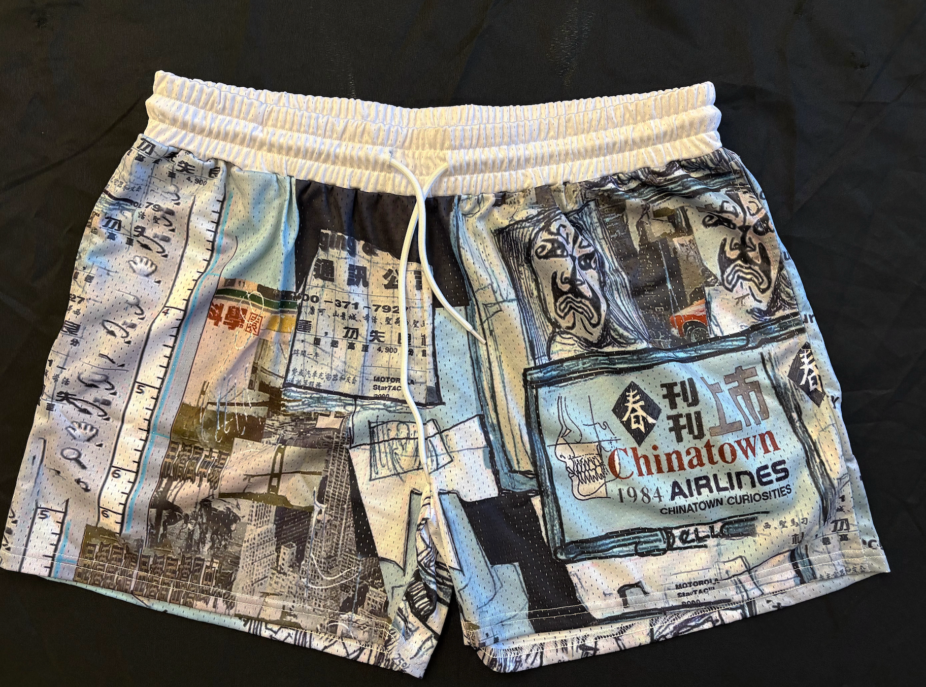 Chinatown Airlines Graphic Shorts